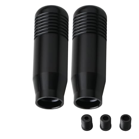 2 Pcs (Black Color) Gear Shifter Knobs and Adapter Replacement | For Logitech G29 G920 G923 G27, Smooth Easy-Clean Surface, Wear Resistant & Long Lasting