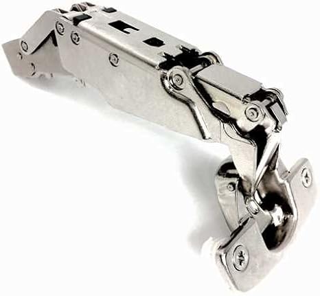 Euro Concealed Cabinet Hinge, Full Overlay, 165 Degree Opening, Nickel
