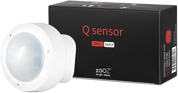 Zooz Z-Wave Long Range Q Sensor ZSE11 800LR | Motion, Temperature, Humidity, Light Hub Required