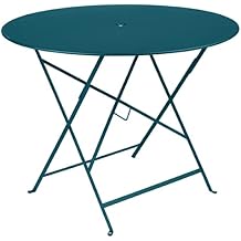 Fermob Bistro 38" Round Table - Acapulco Blue