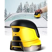 FREEZE2TRIM Tactical Ice Scraper Electric Scrapers for Car Windshield with Motorized Rotating Disc Rechargeable Cordless Scratch Free Best Ice Scrapper & Snow Remover Tool for Winter Driving