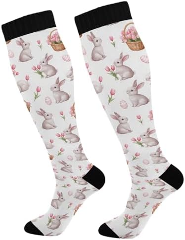 Wusikd Cats Compression Socks for Women and Men Circulation Cute Long Socks for Athletic Running 1