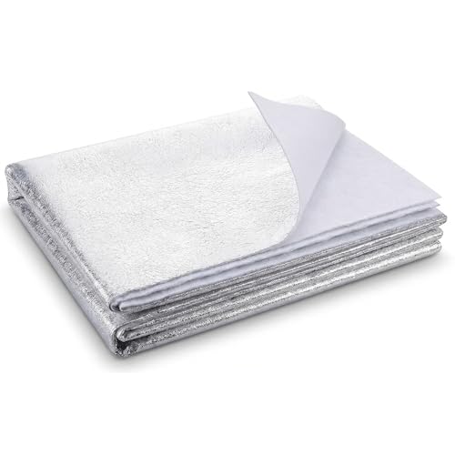 Heat Resistant Batting for Potholders - 45 x 3 Yards Thermal Insulated Fabric - Reflective Aluminized Quilting Batting for DIY Kitchen Crafts, Oven Mitts, Hot Pads - Easy Cut Material