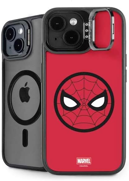 Skinit Kickstand Phone Case Compatible with iPhone 14 - Officially Licensed Marvel Spiderman Spiderman Emblem Design