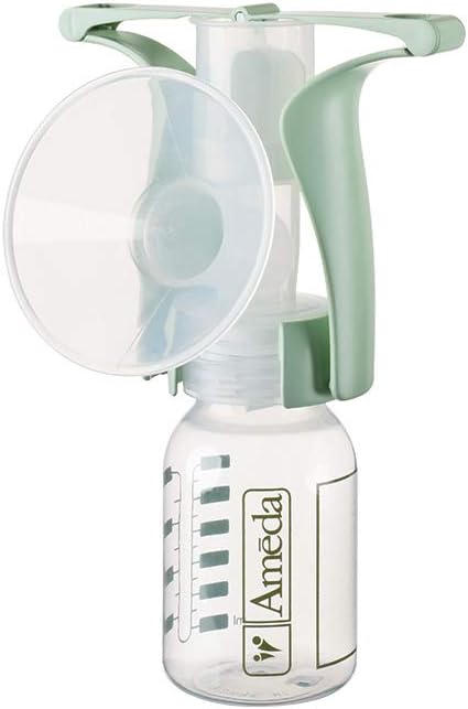 Ameda One Hand Manual Sterile Breast Pump, White