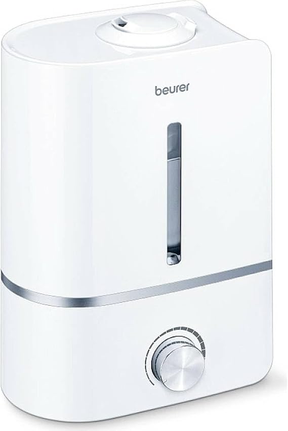 Beurer LB 45 Air Humidifier with Ultrasonic Nebulization, Aroma Function, for Rooms up to 30 m2, Quiet, White