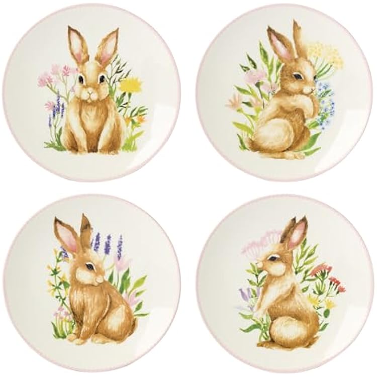 Lenox 897155 Bunny Accent Plates, Set Of 4