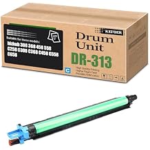 DR313 Drum Unit Replacement Compatible for Konica Minolta A7U40RD A7U40TD for Bizhub 308 368 458 558 C258 C308 C368 C458 C558 C658 Printer (1Pack Cyan)