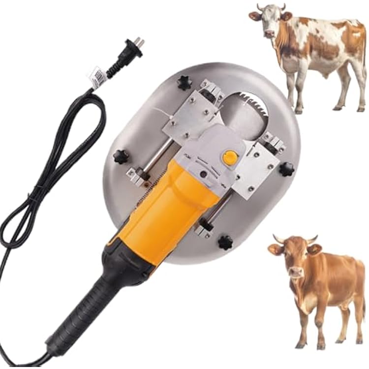 Electric Dehorner for Cattle Sheep 1400W 1700W, Electric Cattle Painless Dehorner,for Cattle,Portable Bloodless Horn Cutting Machine,Fast Dehorning,Saw Cutter,for Livestock Farm Tool Yellow