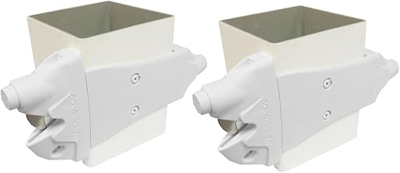 Safetech Hardware ViperX5-5 Two-Sided Gate Latch (2 Pack) | Wrap Around Design - No Post Drilling | Padlock Lockable | Reversible | Double Gate Access w/Push Button | 5 Vinyl/PVC Gate - White