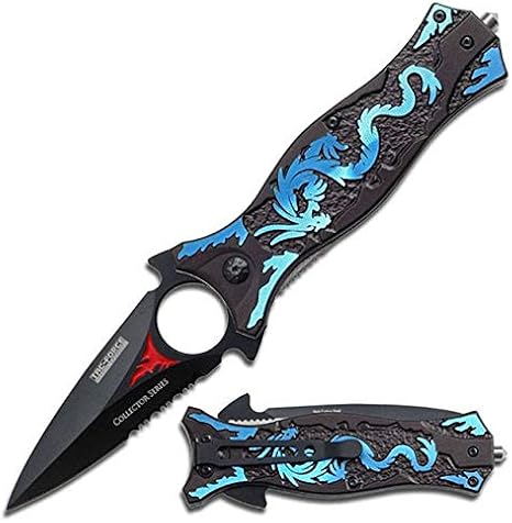 Tac Force TF707BL Dragon Linerlock Assisted Opening, Blue