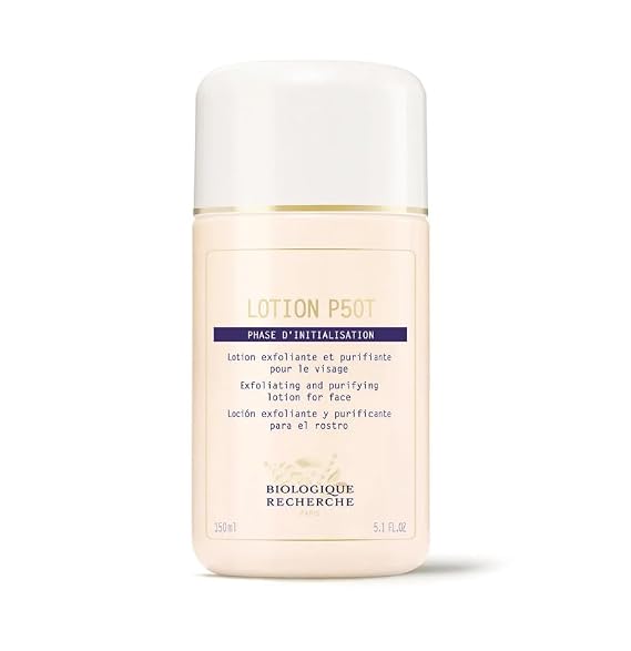 BIOLOGIQUE RECHERCHE Lotion P50T (Exfoliating, Balancing, Calming Lotion), 5.1 Fl. Oz