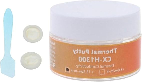 H1300 Thermal Putty 13.5W/m.K Thermal Conductive Grease Paste Gypsum Non-Conductive Heatsink Compound 10/20/50/70g Silicone Thermal Paste Heatsink