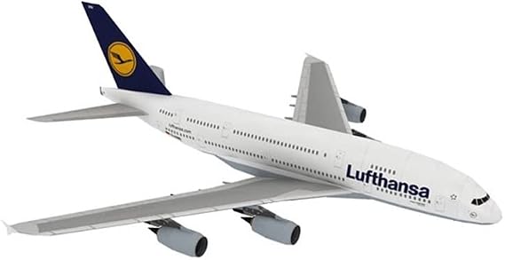 16 * 10 * 9CM A380 German Lufthansa Airbus Civil Airliner Model 16cm Simulation Aircraft Model Aviation Model