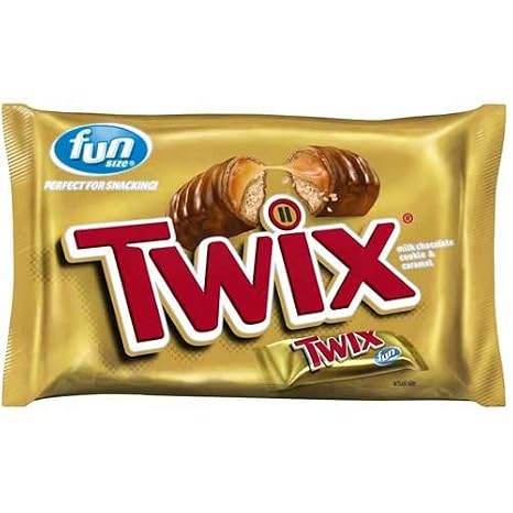 Twix Fun Size Caramel and Cookie Milk Chocolate Bar, 10.83 Ounce -- 20 per case.