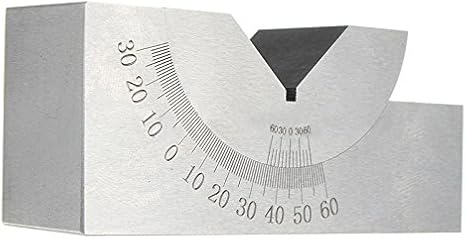 Toolmaker Precision Gauge Micro Adjustable Angle V Block Milling Setup 0 to 60 Degree