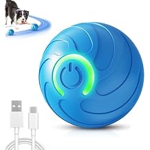 2026 New Interactive Dog Ball Toys, Vibrating Dog Ball, Moving Dogs Balls, Automatic Rolling Balls Toys, USB Rechargeable for Small Medium Dogs (Blue)