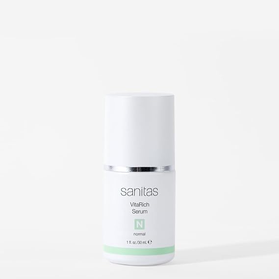 Sanitas Skincare VitaRich Serum, Hydrating, Reparative Serum, Multivitamin Blend, Vegan Squalane, 1 Ounce | Hydrating, Reparative, Multivitamin Blend, Vegan Squalane