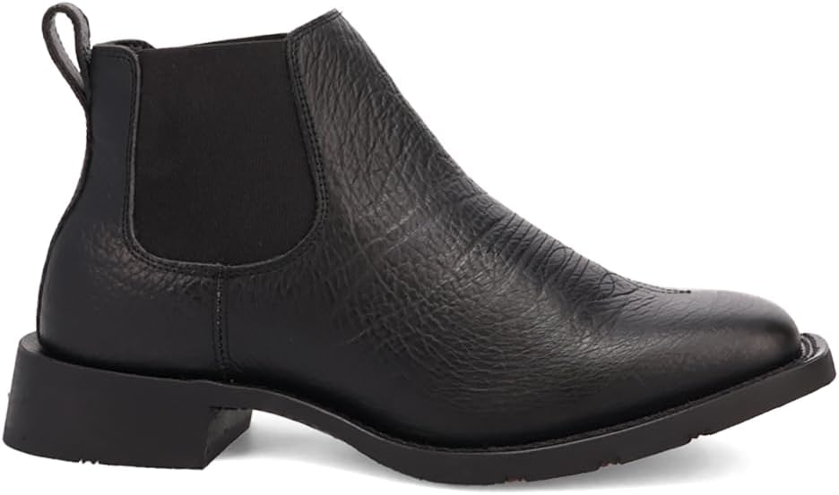 Laredo Mens Devin Chelsea Square Toe Casual Boots Ankle - Black