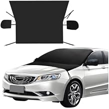 Mandark Car Windshield Cover for Ice and Snow, Waterproof Oxford Vehicle Sun Shade Defense Frost Protector with Side Mirror Cover, Auto Windscreen Protective Guard, Universal for Most Cars