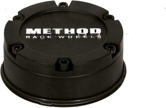 Center Cap, Flush, Push-Through, Black
