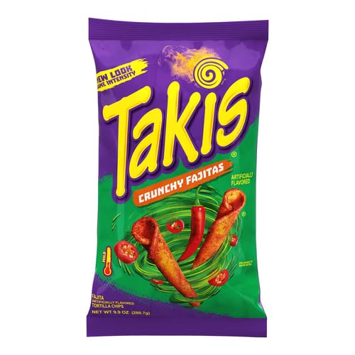 Barcel Takis Crunchy Fajitas Tortilla Chips, 9.9 Oz. 2 Pack
