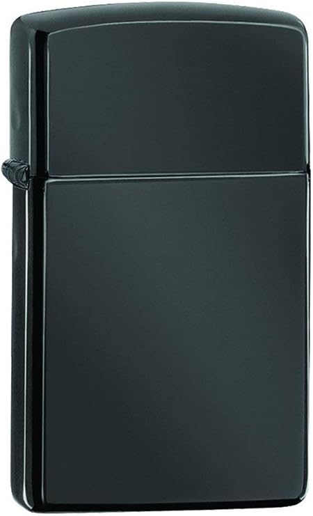 Zippo Slim High Polish Black Pocket Lighter