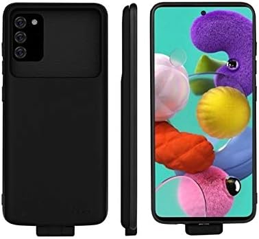 Battery Case for Galaxy S20 FE, 5000mAh Portable Charging Case External Battery Pack for Samsung Galaxy S20 FE 5G [6.5inch] Rechargeable Charger Case Backup Power Bank, Black