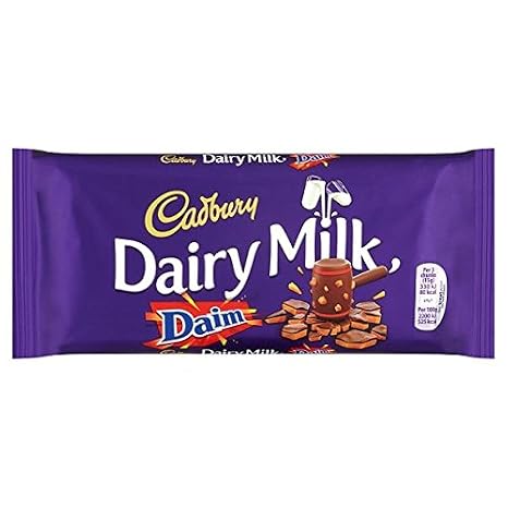 Cadbury Dairy Milk with Daim Chocolate 15 x 120g Bars (Bulk Buy)