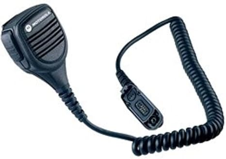 Motorola Original PMMN4024A PMMN4024 Remote Speaker Mic Multi-Pin Windporting Shoulder Microphone with 3.5mm Jack for MOTOTRBO DP4000, DP4400e, DP4800, XPR 7550, XPR 7550e, XPR 6550, APX 6000 Radios