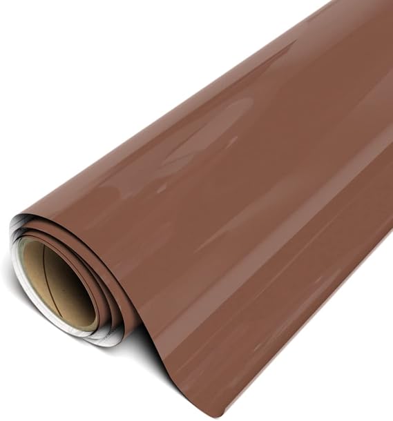 Siser EasyPSV Starling by Avery Dennison 12"x50yd (Mocha) - Permanent Adhesive Vinyl, Dishwasher Safe, for Indoor & Outdoor Applications - for Use with Siser, Cricut & Silhouette Cutters