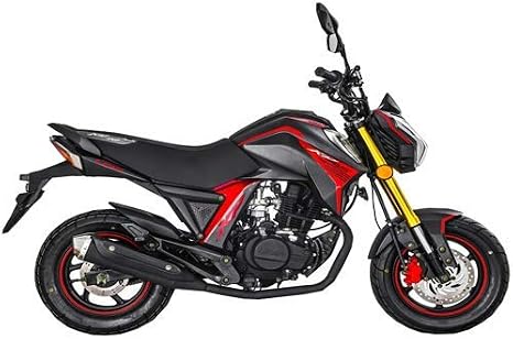 Lifan 150cc Gas Motorcycle Adult Motorcycle Moped Scooter KP Mini 150 Street Motorcycle Bike Fully Assembled-Black/Red