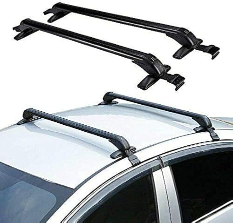 Roof Rack, 2Pcs 40" Aluminum,Car Top Roof Rack Cross Bar Luggage Carrier Adjustable Window Frame, Lockable Anti-Theft Design Maximum Load 75KG
