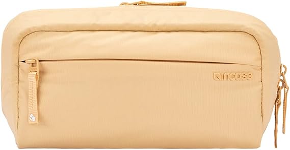 Incase Hipsack with Bionic - Durable Crossbody Bag Made With Recovered Plastic - Two Zippered Compartments, Quick Access Pocket, Sustainable Fanny Pack, Travel Bag, Everyday Carry - Sand