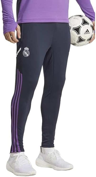 adidas Men's Real Madrid Training Tracksuit Pants L Navy Blue/Purple