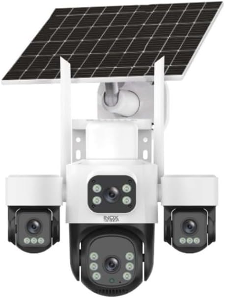 INOX X14 4 Kameralı Çift Güneş Enerjili 3+3+3+3Mp Solar Kamera E-Sim