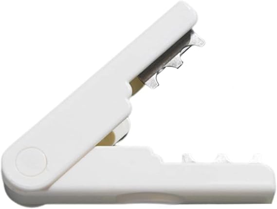 TEONEI Rose Thorn Stripper Tool,Rose Thorn Remover,Leaf Thorn Stripper Tool,Flower Stem Cutter(White)