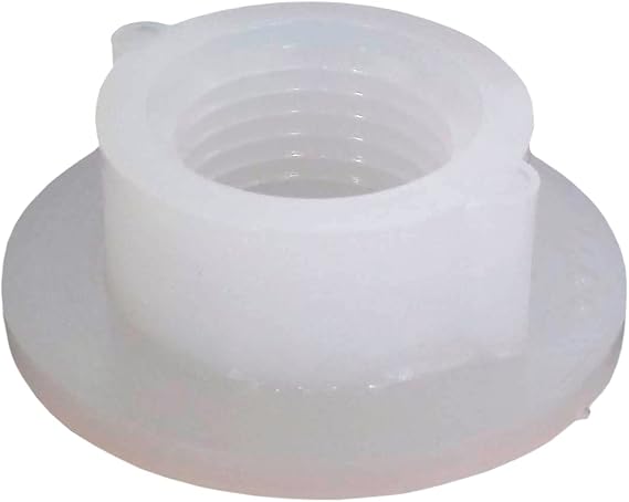 Icon 12477 Spin Fitting, Raised, 1/2" FPT, White