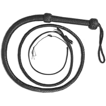 Sidewinder Bull Whip Cowhide Braided Leather Equestrian Costume Accessory Ranching Gear Sturdy Handle 12 Plaits Free 5 Crackers