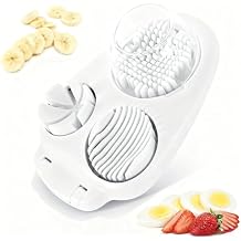3-In-1 Egg Cutter, Stainless Steel Dicer, Strawberry Slicer, Kitchen Chopping Tool With Three Cutting Modes Suitable For Strawberries, Apples, Bananas, Cherries, Tomatoes, And More.