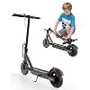 Maxshot Electric Scooter, 8.5" /10" /14" Tire, 16/19/22 Mph Top Speed, 12/16/21/27/28/49/50 Miles Long Range, Folding Escooter for Adults and Kids with Seat Bag, Dual Braking, Dual Suspension, App