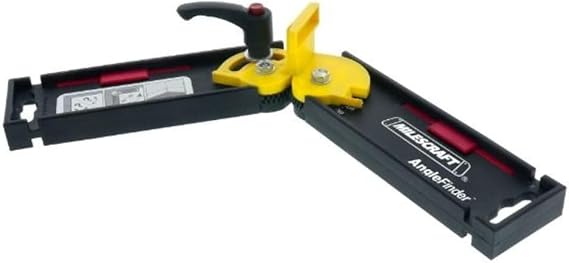 Milescraft 8402 Angle Finder Transfer Angles from Walls & Corners to Miter Saw. Physical Reference Jig for Crown Molding and Trim Work. Inside or Outside Corners.