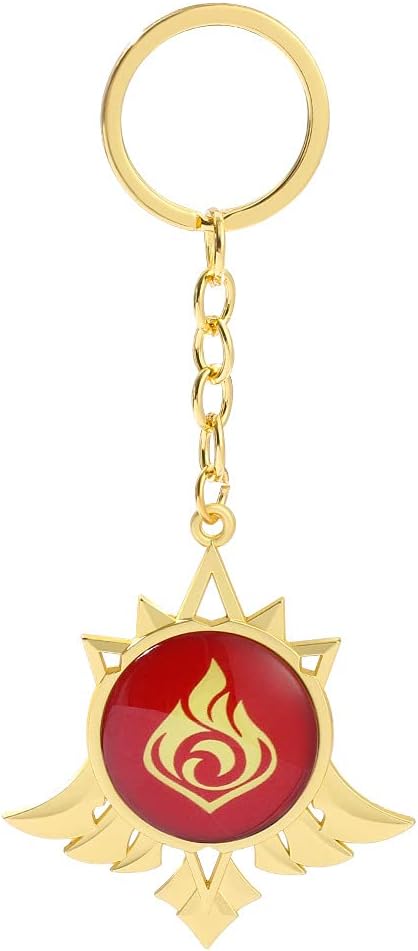 SONGCHANGJEWELRY G-I Vision Keychain - Eye of God Luminous Keyring Pendant - Game Project Accessories for Women