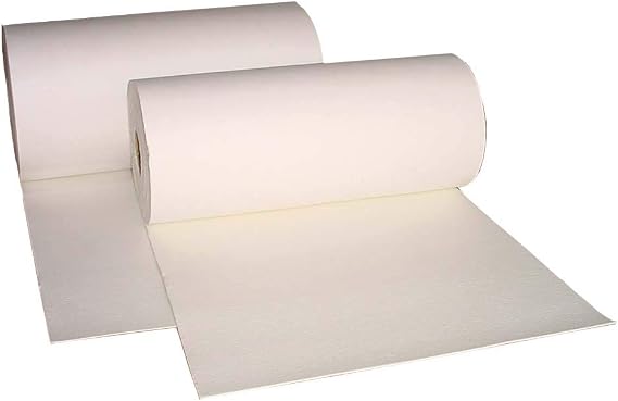 3170 Ceramic Fiber Paper, High Temperature Insulation Gasket or Liner for Kiln Stove Furnace Glass Fusing, Thickness 1/8" Size 48" x 66' Roll