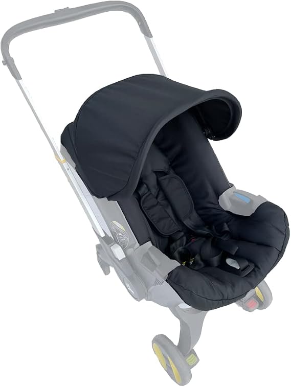 Changing Washing Seat Kit,Canopy Sunshade Cover,Compatible with Car Seat Doona Strollers (Black)