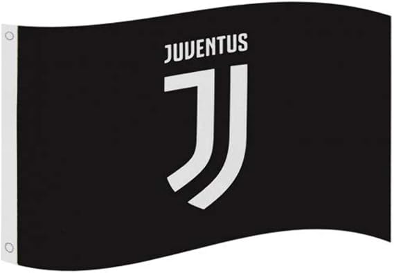 Club Licensed Juventus Crest Flag,BLACK,60in x 36in