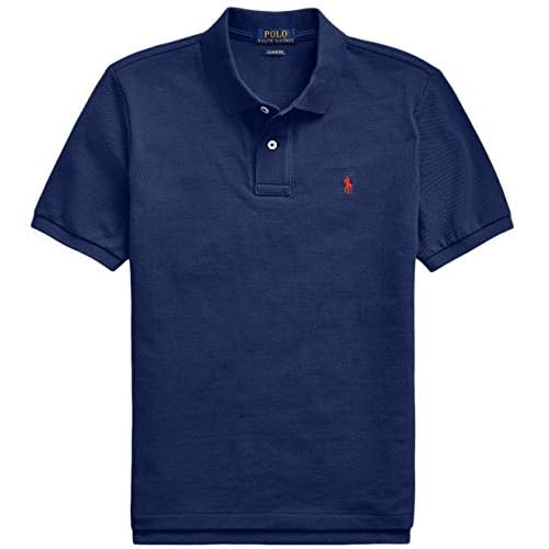 POLO RALPH LAUREN Boys Classic Cotton Mesh Polo Shirt BasicNavy, M
