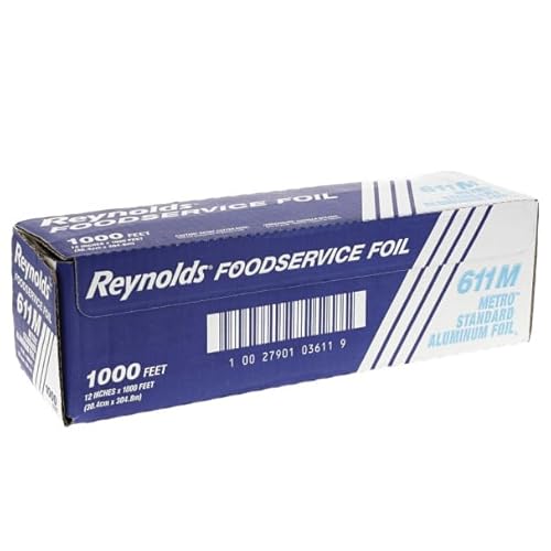Reynolds Wrap Metro Aluminum Foil Roll, Standard Gauge, 12 X 1,000 Ft, Silver