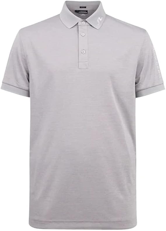J Lindeberg Mens Tour Tech Regular Fit Golf Polo - Micro Chip Melange M