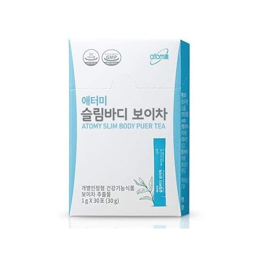 Atomy Slim Body Pu-erh Tea -First Steps to Reduce Healthy Body Fat, Pu-erhBoi Tea Extract Diet Detox Tea, Teatox and Appetite Suppressant,puerh Tea Bags30 Teabags